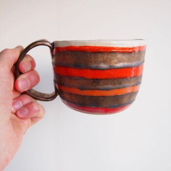 Handmade To Order Ceramic Mug With Gold, 3 of 8