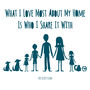 Personalised My Family Silhouette Print, thumbnail 6 of 10