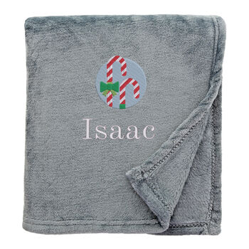 Personalised Candy Canes Christmas Snuggle Blanket, 12 of 12