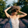 Ivory Macramé Lace Boho Wedding Dress With Open Back And Train, thumbnail 10 of 12