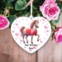 Personalised White Horse Love Decoration, thumbnail 2 of 2