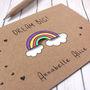 Personalised New Baby Rainbow Card, Dream Big, thumbnail 7 of 8