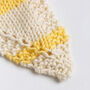 Striped Neckerchief Easy Knitting Kit, thumbnail 3 of 10