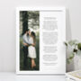 Personalised Use Your Own Photo And Words Art Print, thumbnail 1 of 10