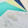 Intricately Woven Sterling Silver Nest Inspired Long Drop Earrings, thumbnail 8 of 11
