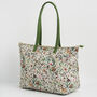 Green Garden Floral Grab Tote, thumbnail 6 of 8