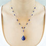 Lapis Lazuli And Iolite Gold Filled Necklace, thumbnail 1 of 4