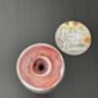 Handmade Porcelain Vase Textured Charcoal Black Base With Glossy Red Glazed Rim, thumbnail 4 of 4