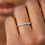 Stainless Steel Twisted Ring, thumbnail 2 of 7