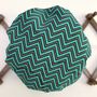 Bath Hat In Turquoise Zig Zag Print, thumbnail 1 of 3