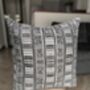 Mud Cloth Cushion Pillow With Insert Boho 18' Square, thumbnail 2 of 7