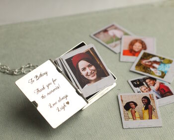 Engraved Symbol Silver Plated Family Album Locket, 3 of 12