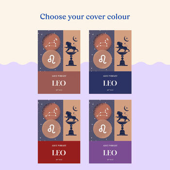 Leo Star Sign Gift Personalised Astrology Zodiac Book, 8 of 8