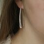 Sterling Silver Polished Armour Drop Earrings, thumbnail 5 of 6