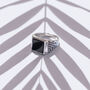 Sacred Universe Men's Black Onyx Signet Ring, thumbnail 5 of 12