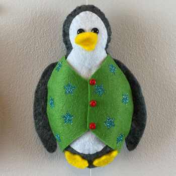 Christmas Penguin Wall Hanging, 3 of 6