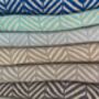 Zigzag Design Grey Soft Sofa Throw, thumbnail 7 of 9