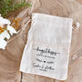 Personalised Mini Wedding Favour Cotton Sacks, thumbnail 3 of 6