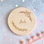 Personalised Floral Bridesmaid Mirror, Thank You Gift, thumbnail 3 of 4