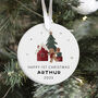 Happy First Christmas Ornament Gift For Newborn, thumbnail 2 of 7