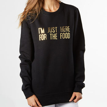 I'm Just Here For The Food Christmas Jumper, 2 of 3