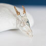 Muntjac Deer Skull Necklace In Sterling Silver, thumbnail 1 of 7