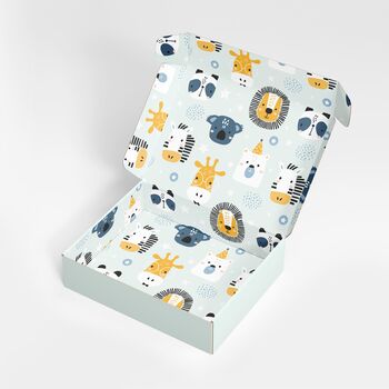 Personalised Animal Faces Baby Play Mat, 12 of 12