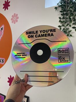Personalised CD Style Upcycled 12' Laser Disc Decor, 5 of 9