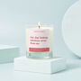 Mistletoe Funny Christmas Gift For Her Soy Candle, thumbnail 1 of 2