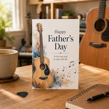 Father’s Day Guitar Card, 5 of 6