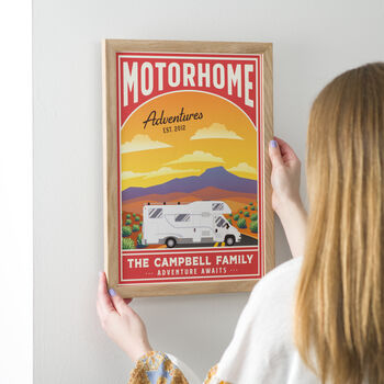 Personalised Travel Motorhome And Campervan Print, 2 of 6