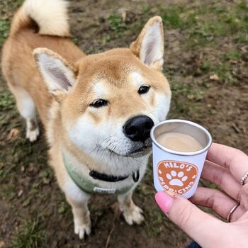 Personalised Dog Pawprint Puppaccino Pup Cup, 2 of 4