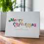 Personalised 'Merry Christmas' Family Name Card Pack, thumbnail 1 of 4