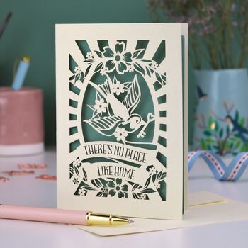 There's No Place Like Home Paper Cut Card, 5 of 6