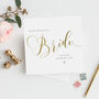To My Bride Wedding Day Card | Gold Effect, thumbnail 1 of 2