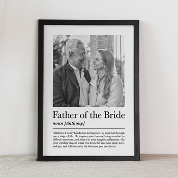 Father Of The Bride Gift, Custom Photo Print, 2 of 5