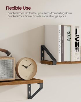 Floating Wall Shelves Set Organising Racks, 4 of 7