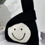 Happy Face Stretchable Woven Fabric Bag, thumbnail 2 of 7