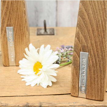 Two Personalised Wooden Vases, 3 of 12