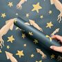 Giant Squid Midnight Zone Ocean Recycled Wrapping Paper, thumbnail 2 of 3