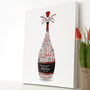 Personalised 80th Birthday Champagne Word Art, thumbnail 6 of 10