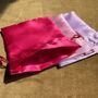 Four Pink And Purple Pouches For Wrapping Gifts, thumbnail 2 of 3