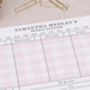 Strawberry Personalised Weekly Planner Desk Pad, thumbnail 2 of 4