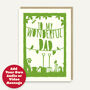 To My Wonderful Dad Gardening Birthday Card, thumbnail 1 of 3