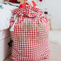 Personalised Christmas Sack Red Or Green, thumbnail 9 of 10