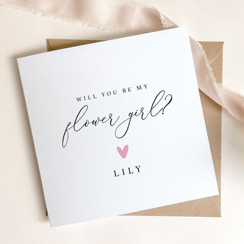 Personalised Will You Be My Flower Girl Card, 4 of 4