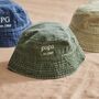 Personalised Vintage Dad Bucket Hat In Olive Green, thumbnail 1 of 3