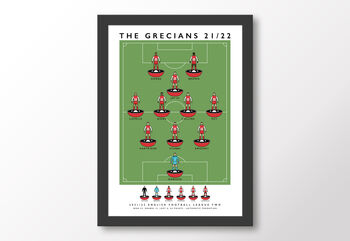 Exeter City The Grecians 21/22 Poster, 8 of 8