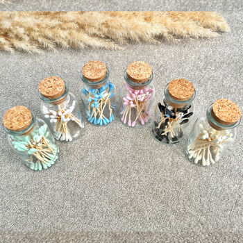 Colourful Cotton Buds In Glass Jar With Cork Lid, 10 of 10
