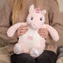 Embroidered Unicorn Hot Water Bottle, thumbnail 1 of 6